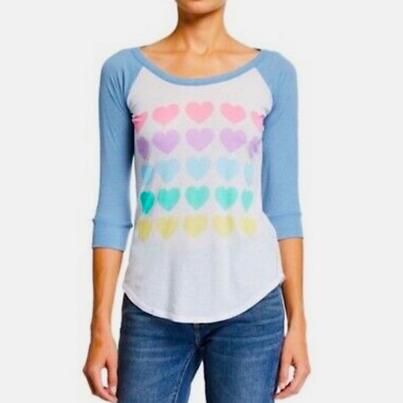 Chaser Raglan Heart Baseball Jersey - Picture 1 of 7
